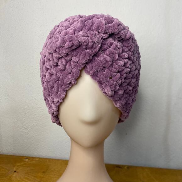 Velvet Ear Warmer Twisted Knitted Headband Women Hairband Winter Holiday Gift - Picture 4 of 5